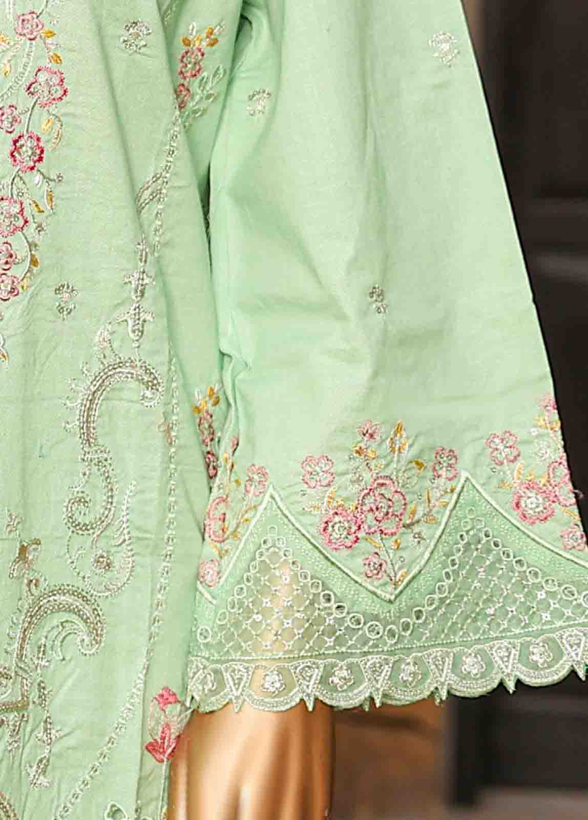 Bin Saeed Fabric - SMLF-EMB-423 B - 3 Piece Embroidered Stitched Suit