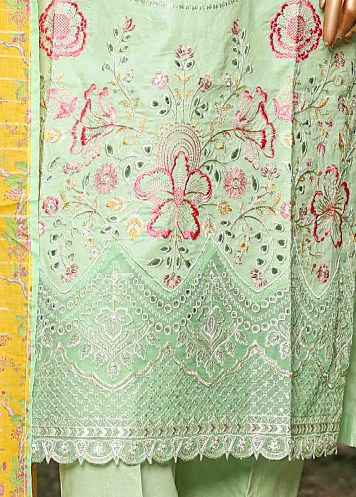 Bin Saeed Fabric - SMLF-EMB-423 B - 3 Piece Embroidered Stitched Suit