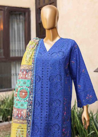 Bin Saeed Fabric - SMLF-EMB-426 A - 3 Piece Embroidered Stitched Suit