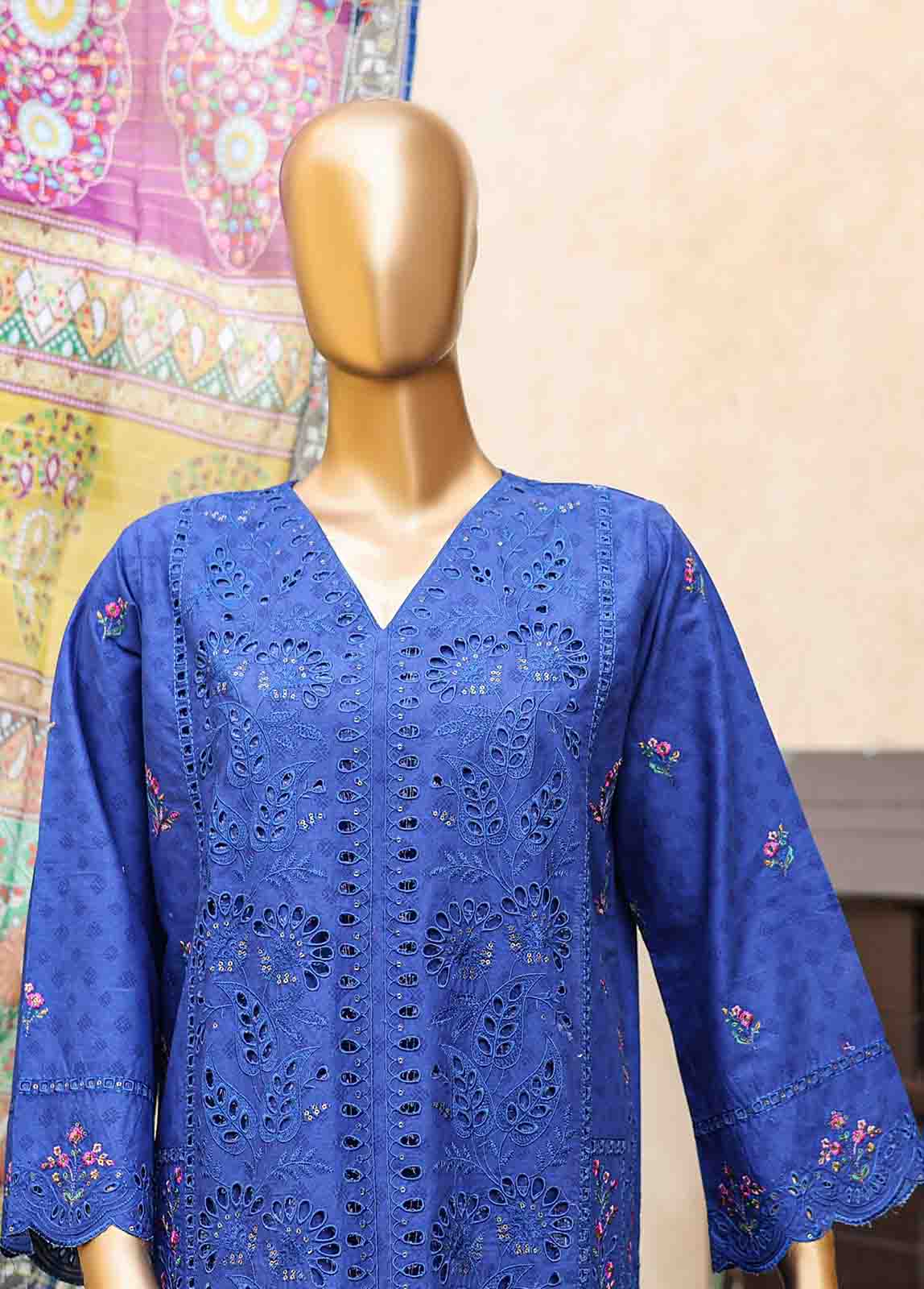 Bin Saeed Fabric - SMLF-EMB-426 A - 3 Piece Embroidered Stitched Suit