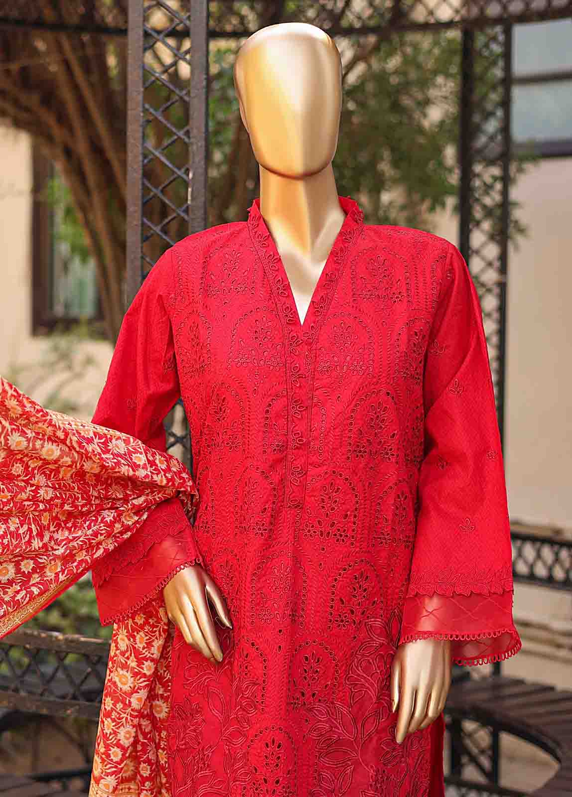 Bin Saeed Fabric - SMLF-EMB-431 B - 3 Piece Embroidered Stitched Suit