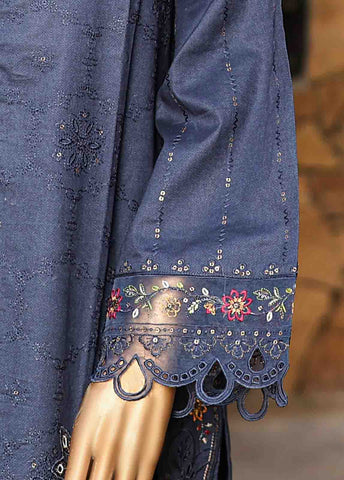 Bin Saeed Fabric - SMLF-EMB-433 A - 3 Piece Embroidered Stitched Suit