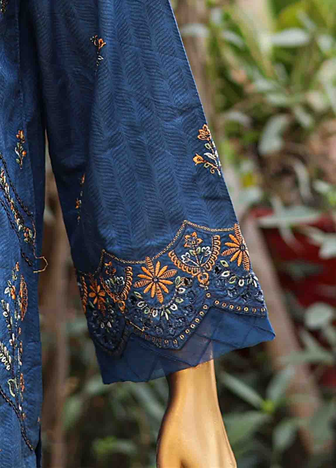 Bin Saeed Fabric - SMLF-EMB-433 B - 3 Piece Embroidered Stitched Suit