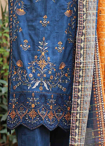 Bin Saeed Fabric - SMLF-EMB-433 B - 3 Piece Embroidered Stitched Suit