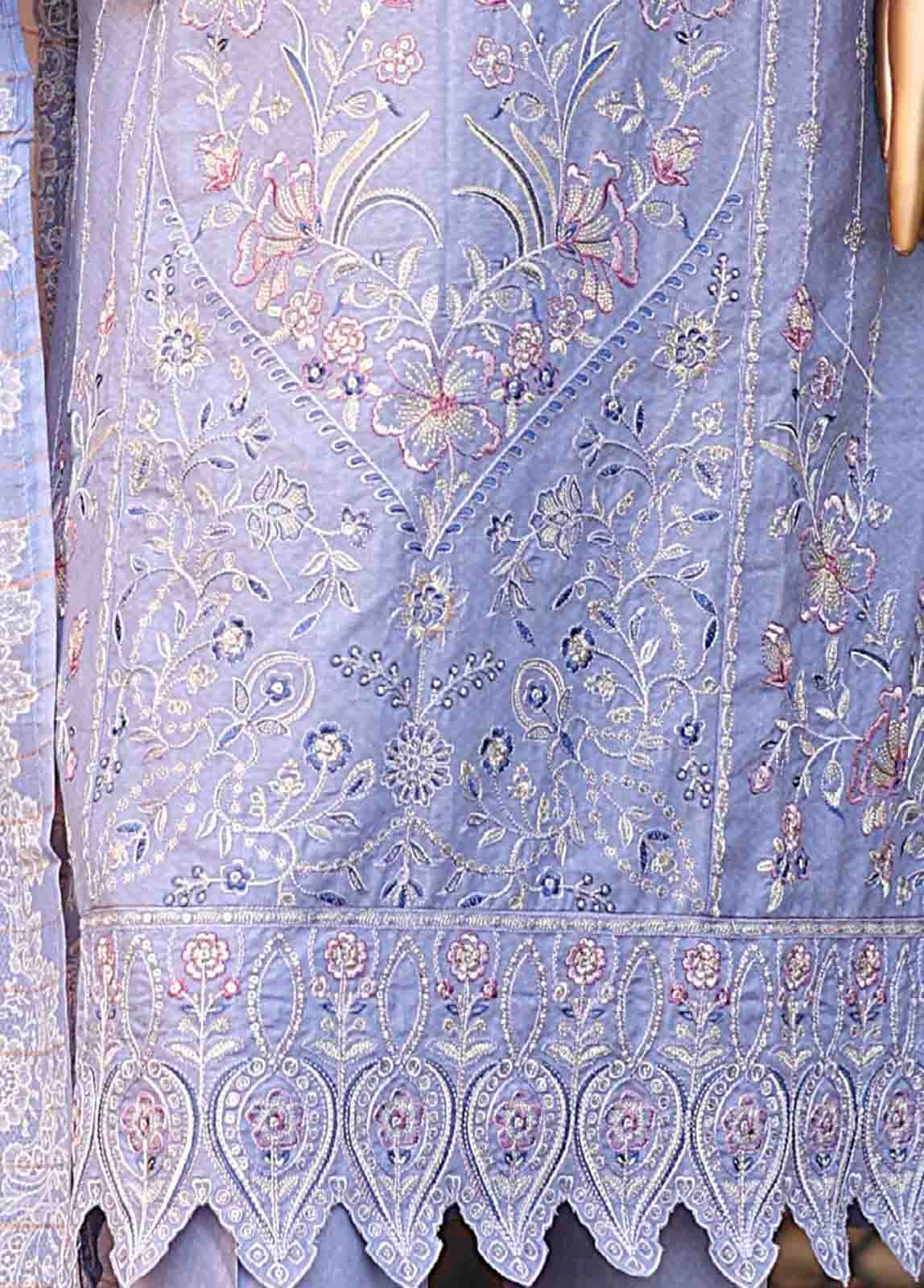 Bin Saeed Fabric - SMLF-EMB-434 B - 3 Piece Embroidered Stitched Suit