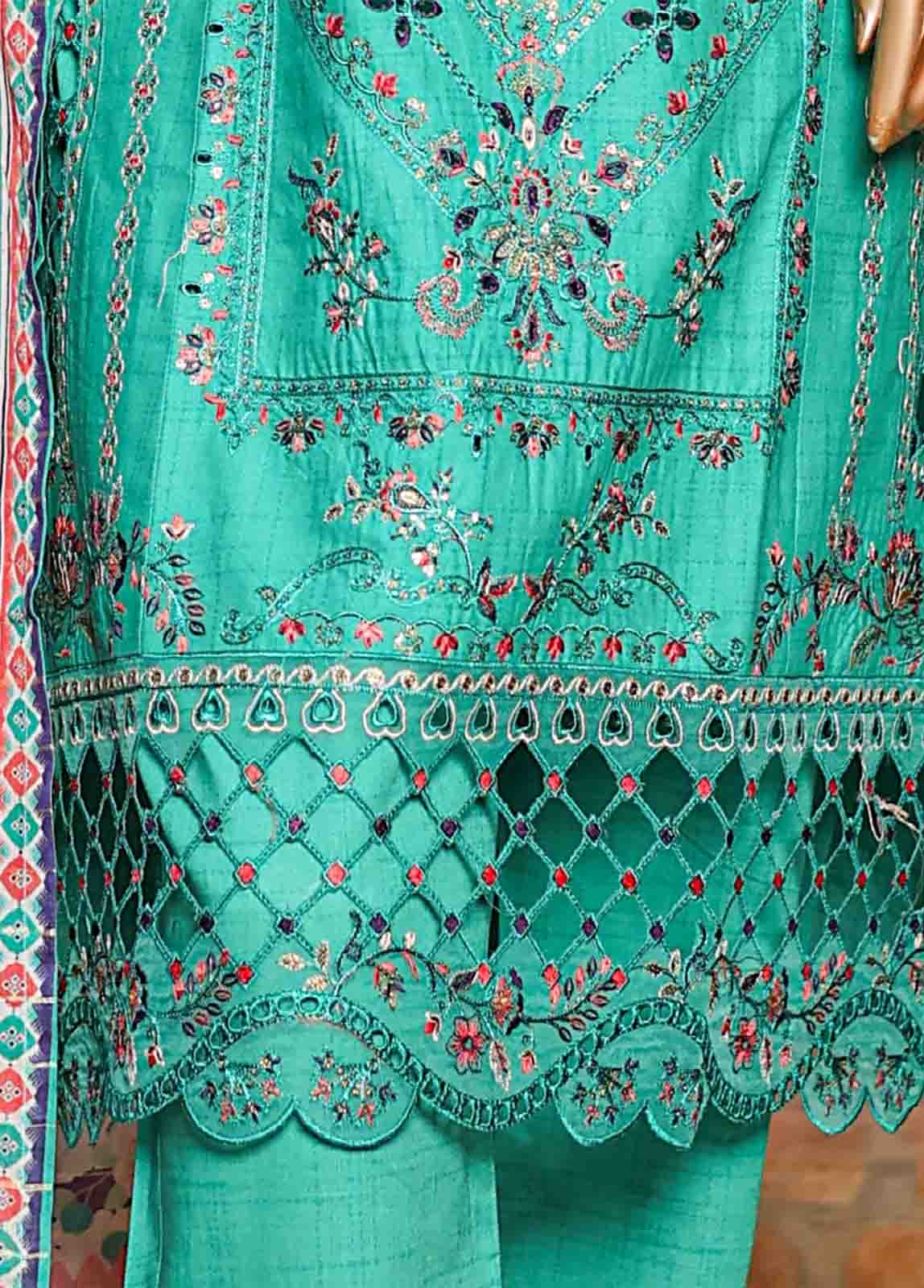 Bin Saeed Fabric - SMLF-EMB-437 - 3 Piece Embroidered Stitched Suit