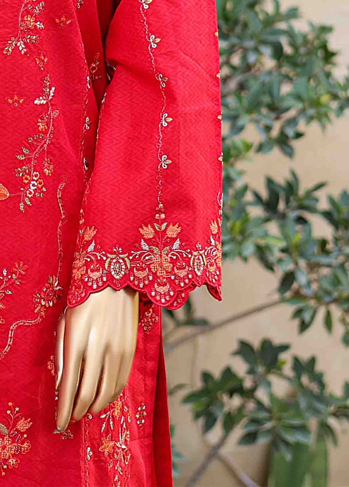 Bin Saeed Fabric - SMLF-EMB-440 B - 3 Piece Embroidered Stitched Suit