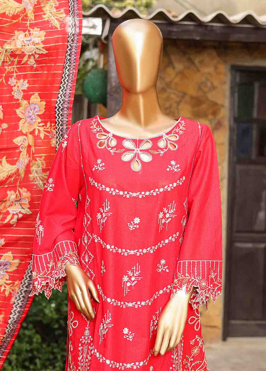 Bin Saeed Fabric - SMLF-EMB-441 A - 3 Piece Embroidered Stitched Suit