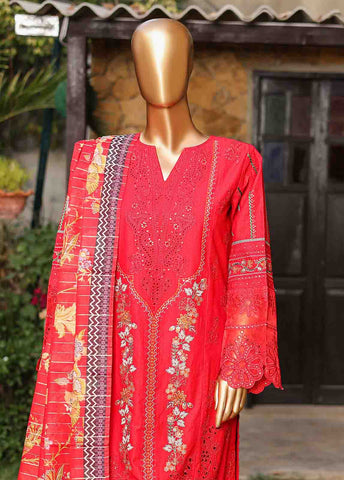 Bin Saeed Fabric - SMLF-EMB-441 B - 3 Piece Embroidered Stitched Suit