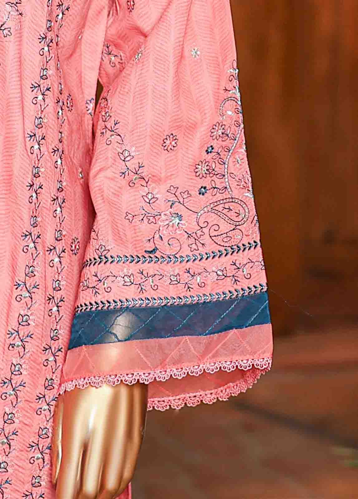 Bin Saeed Fabric - SMLF-EMB-443 B - 3 Piece Embroidered Stitched Suit