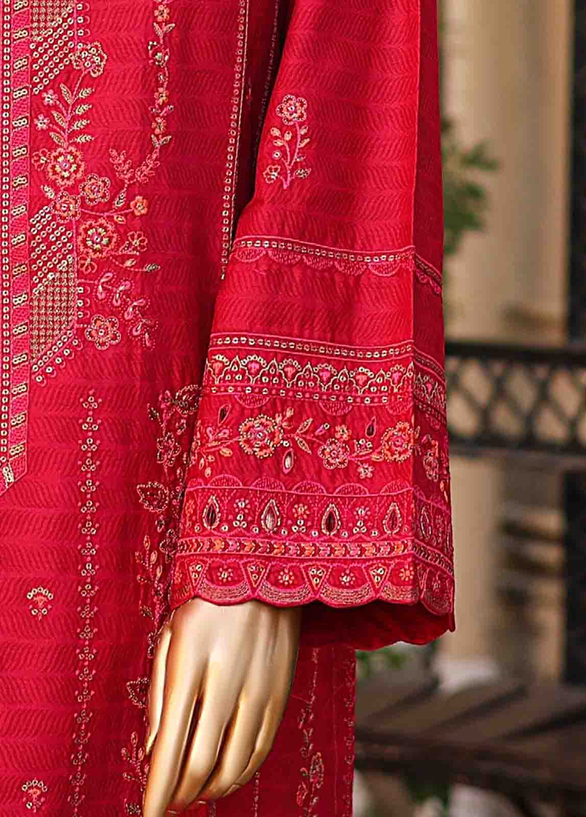 Bin Saeed Fabric - SMLF-EMB-444 B - 3 Piece Embroidered Stitched Suit