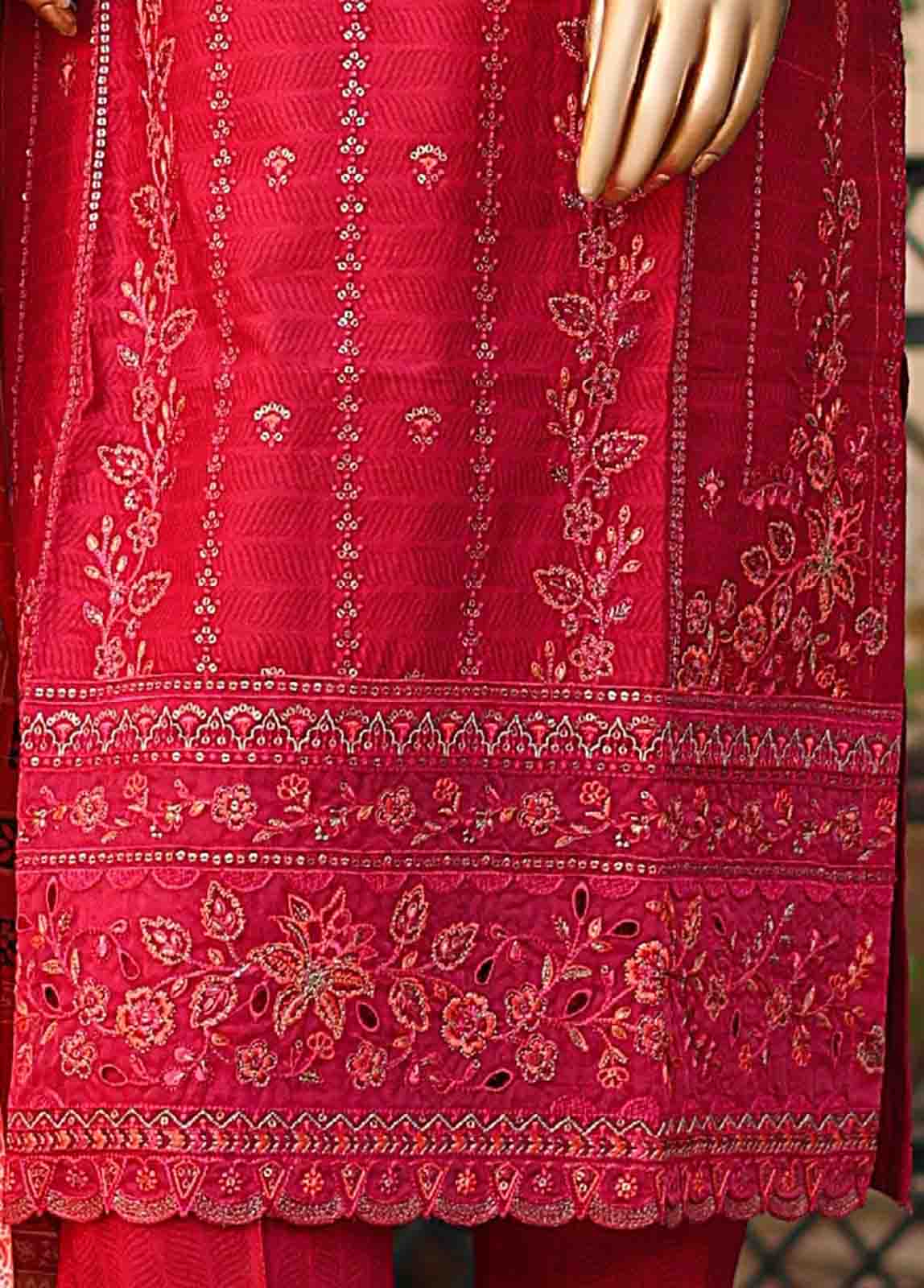 Bin Saeed Fabric - SMLF-EMB-444 B - 3 Piece Embroidered Stitched Suit