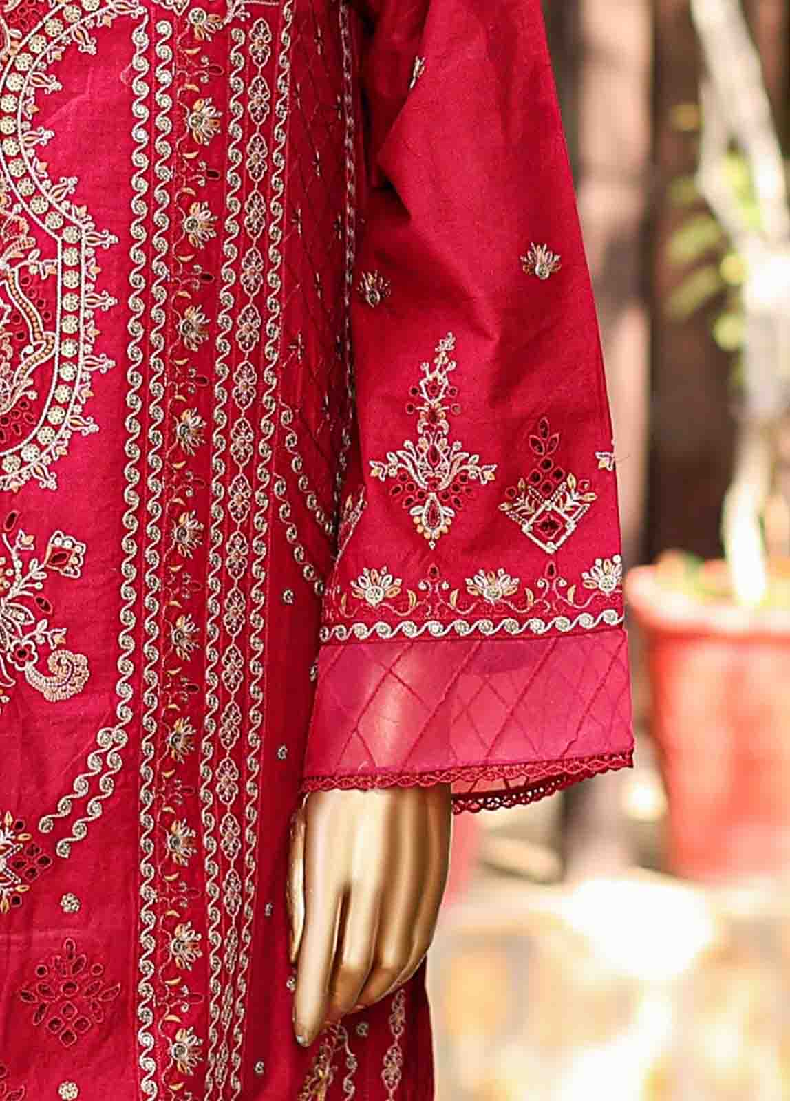 Bin Saeed Fabric - SMLF-EMB-445 B - 3 Piece Embroidered Stitched Suit