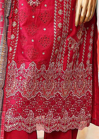 Bin Saeed Fabric - SMLF-EMB-445 B - 3 Piece Embroidered Stitched Suit