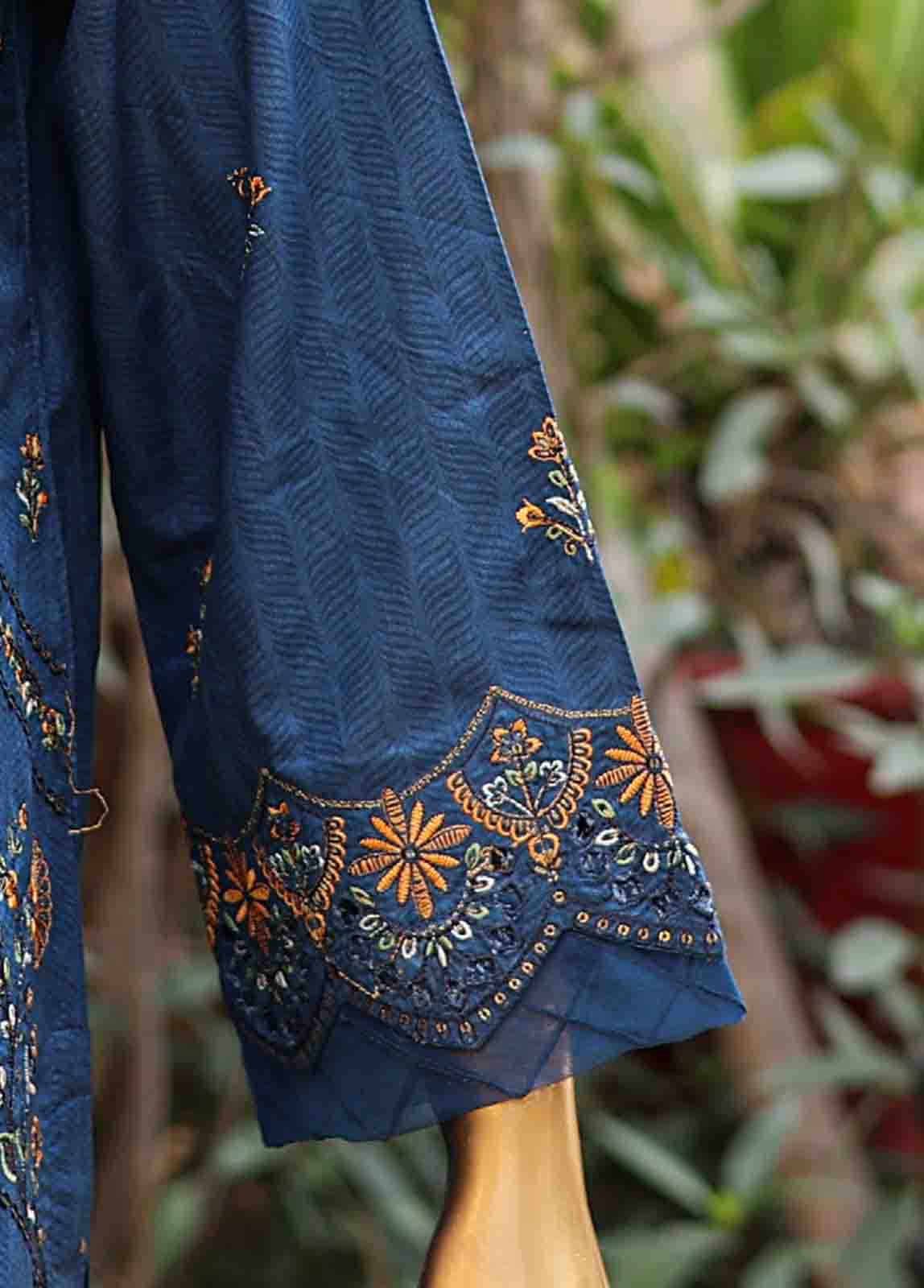 Bin Saeed Fabric - SMLF-EMB-446 A - 3 Piece Embroidered Stitched Suit