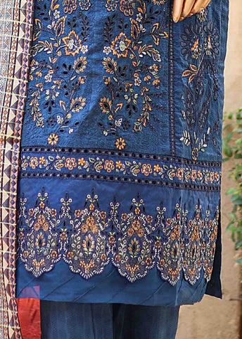 Bin Saeed Fabric - SMLF-EMB-446 B - 3 Piece Embroidered Stitched Suit