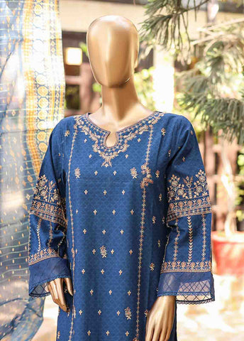 Bin Saeed Fabric - SMLF-EMB-447 A - 3 Piece Embroidered Stitched Suit