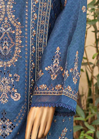Bin Saeed Fabric - SMLF-EMB-447 B - 3 Piece Embroidered Stitched Suit