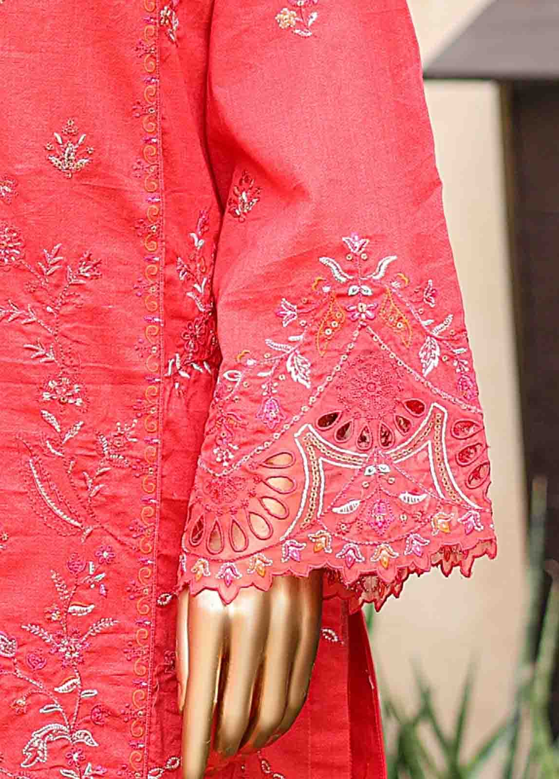 Bin Saeed Fabric - SMLF-EMB-449 A - 3 Piece Embroidered Stitched Suit