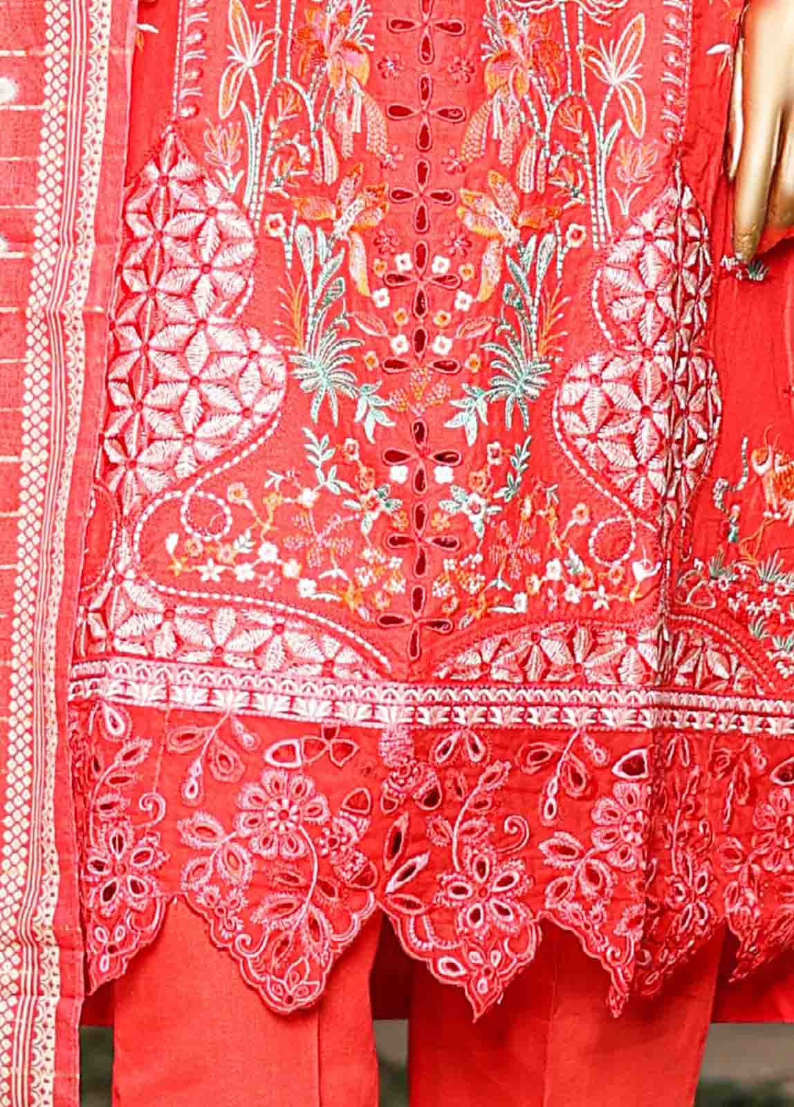 Bin Saeed Fabric - SMLF-EMB-449 B - 3 Piece Embroidered Stitched Suit