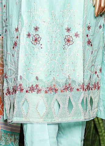 SMLF-EMB-450 B - 3 Piece Embroidered Stitched Suit