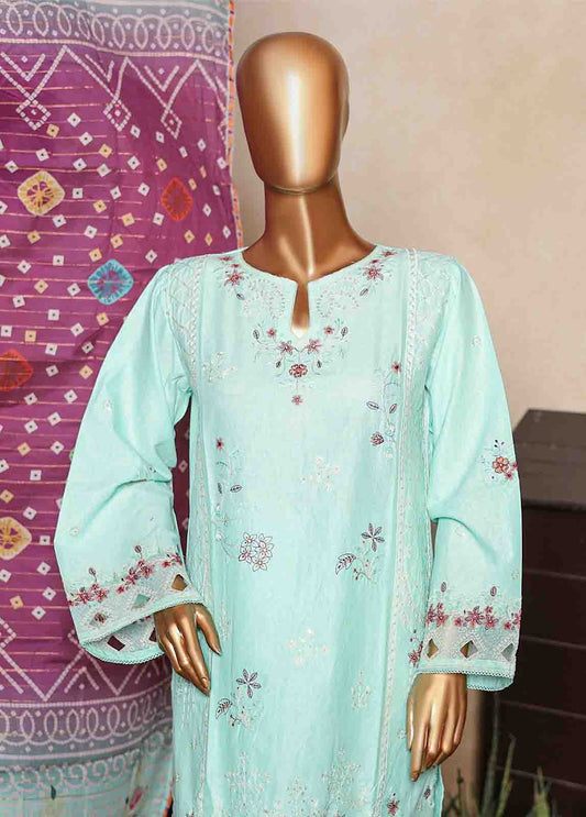 Bin Saeed Fabric - SMLF-EMB-450 B - 3 Piece Embroidered Stitched Suit
