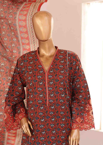Bin Saeed Fabric - SMLF-FR-0133- 3 Piece Embroidered Stitched Suit