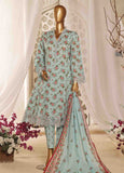 SMLF-FR-0136- 3 Piece Embroidered Stitched Suit