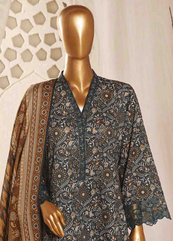 Bin Saeed Fabric - SMLF-FR-0141- 3 Piece Embroidered Stitched Suit