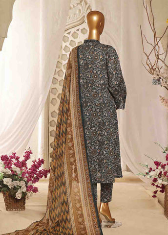 Bin Saeed Fabric - SMLF-FR-0141- 3 Piece Embroidered Stitched Suit