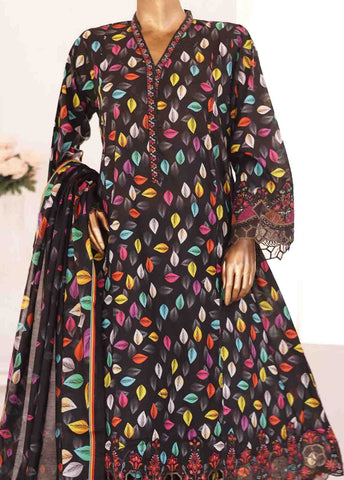 Bin Saeed Fabric - SMLF-FR-0219- 3 Piece Embroidered Stitched Suit