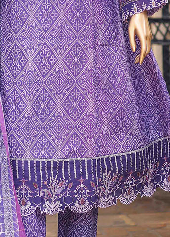 Bin Saeed Fabric - SMLF-FR-0451- 3 Piece Embroidered Stitched Suit