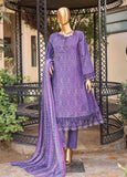 SMLF-FR-0451- 3 Piece Embroidered Stitched Suit