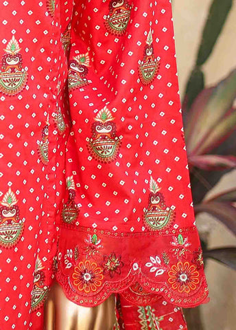 Bin Saeed Fabric - SMLF-FR-0454- 3 Piece Embroidered Stitched Suit