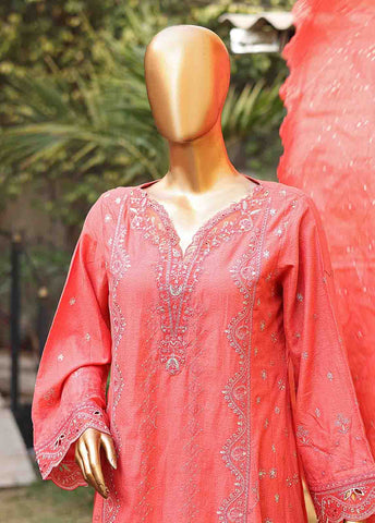 Bin Saeed Fabric - SMLF-FR-0512- 3 Piece Embroidered Stitched Suit