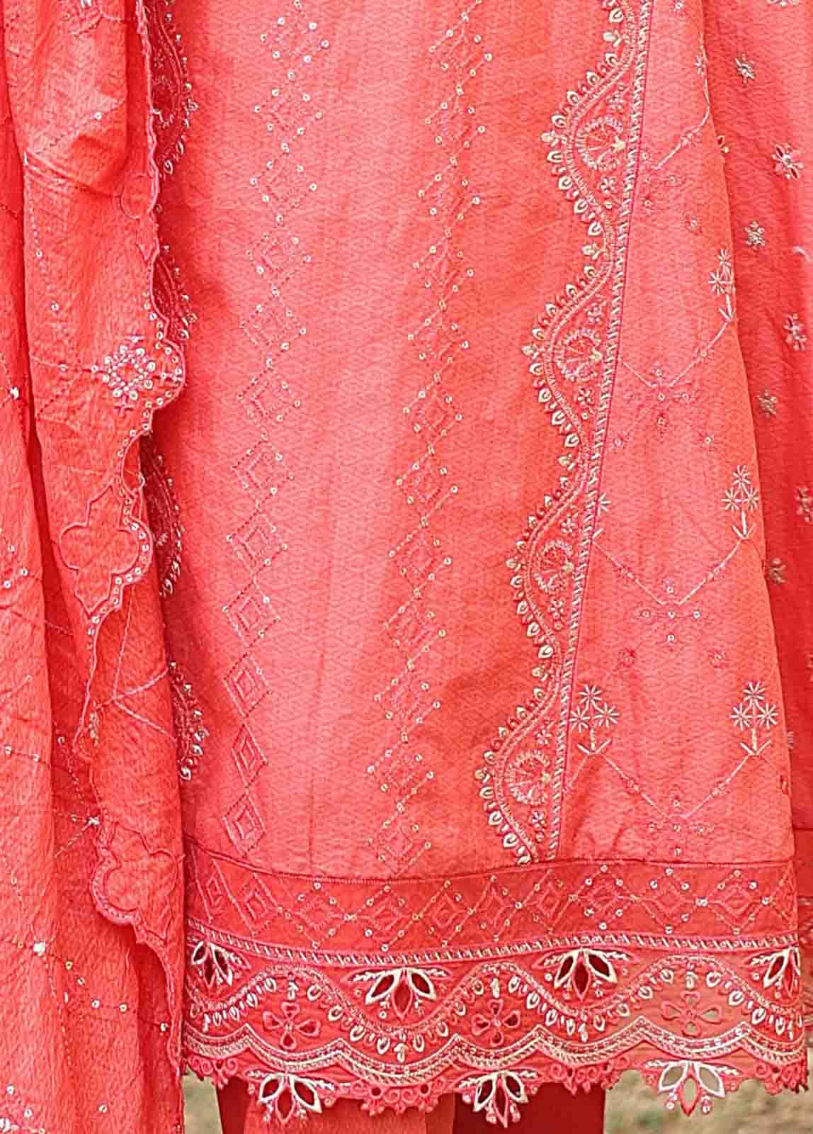 Bin Saeed Fabric - SMLF-FR-0512- 3 Piece Embroidered Stitched Suit