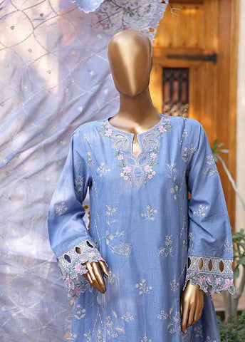 Bin Saeed Fabric - SMLF-FR-0517- 3 Piece Embroidered Stitched Suit