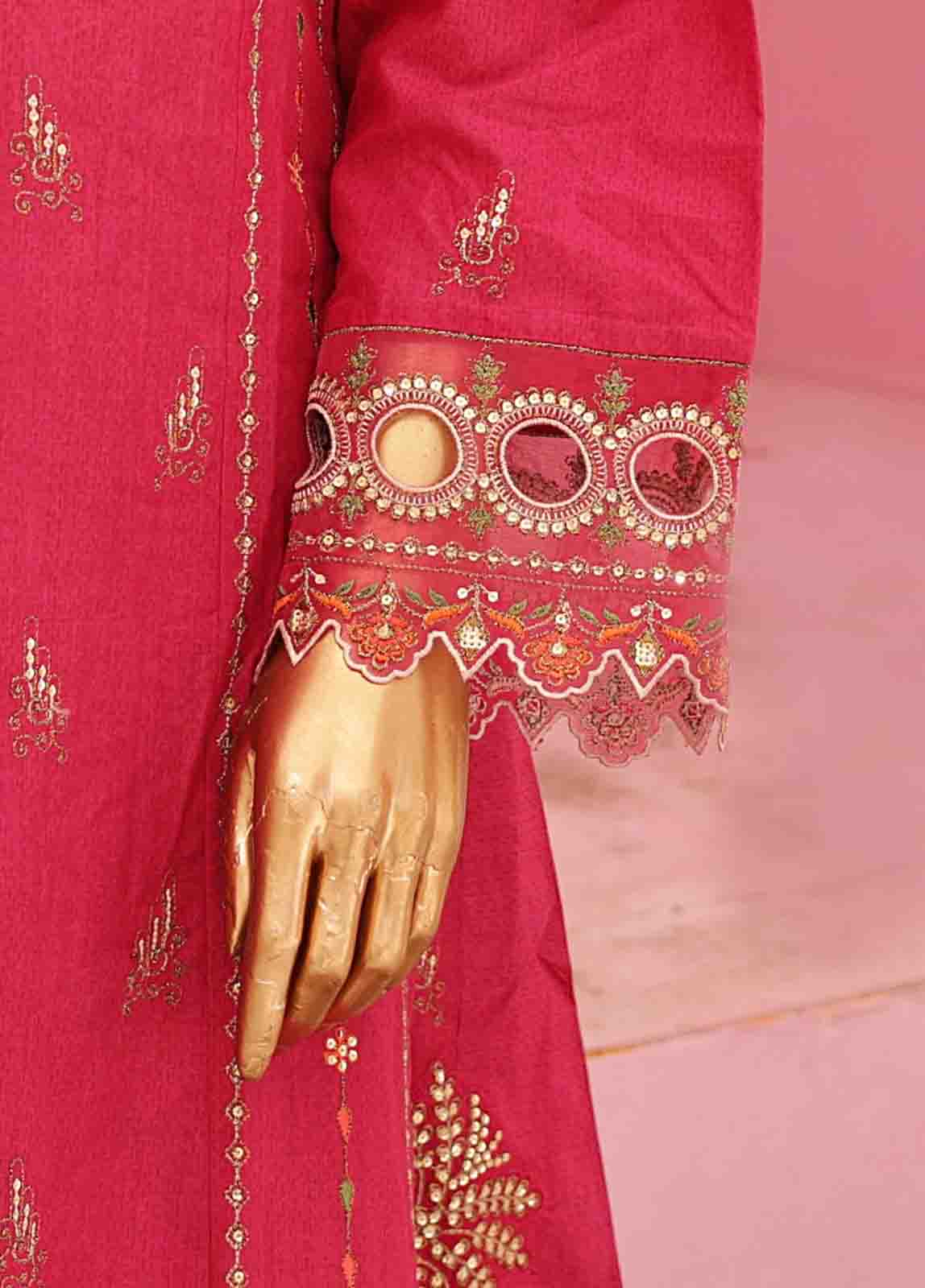 Bin Saeed Fabric - SMLF-FR-0518 A- 3 Piece Embroidered Stitched Suit