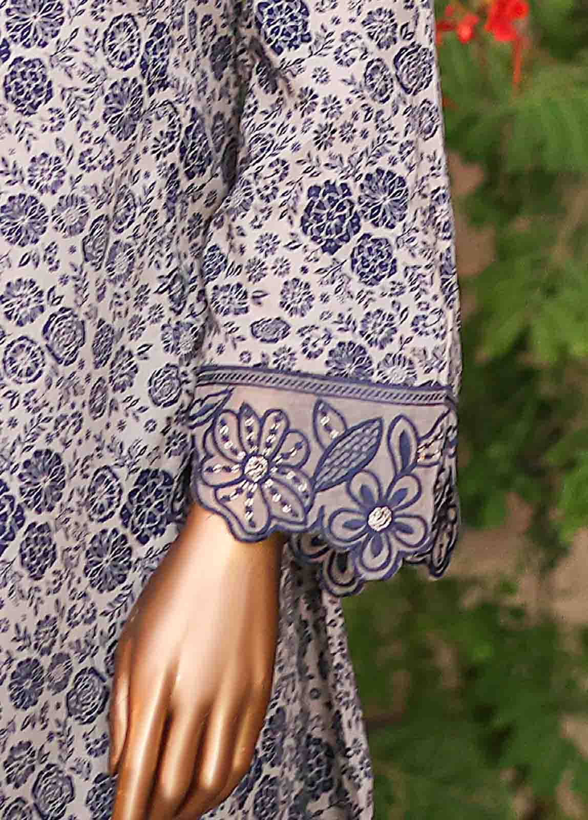 Bin Saeed Fabric - SMLF-FR-0521- 3 Piece Embroidered Stitched Suit