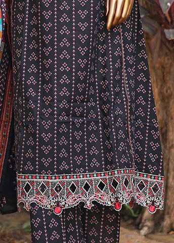 Bin Saeed Fabric - SMLF-FR-0522- 3 Piece Embroidered Stitched Suit