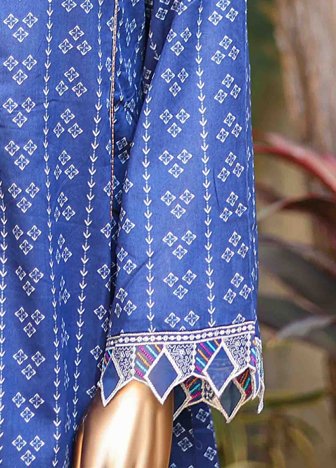 Bin Saeed Fabric - SMLF-FR-0523- 3 Piece Embroidered Stitched Suit