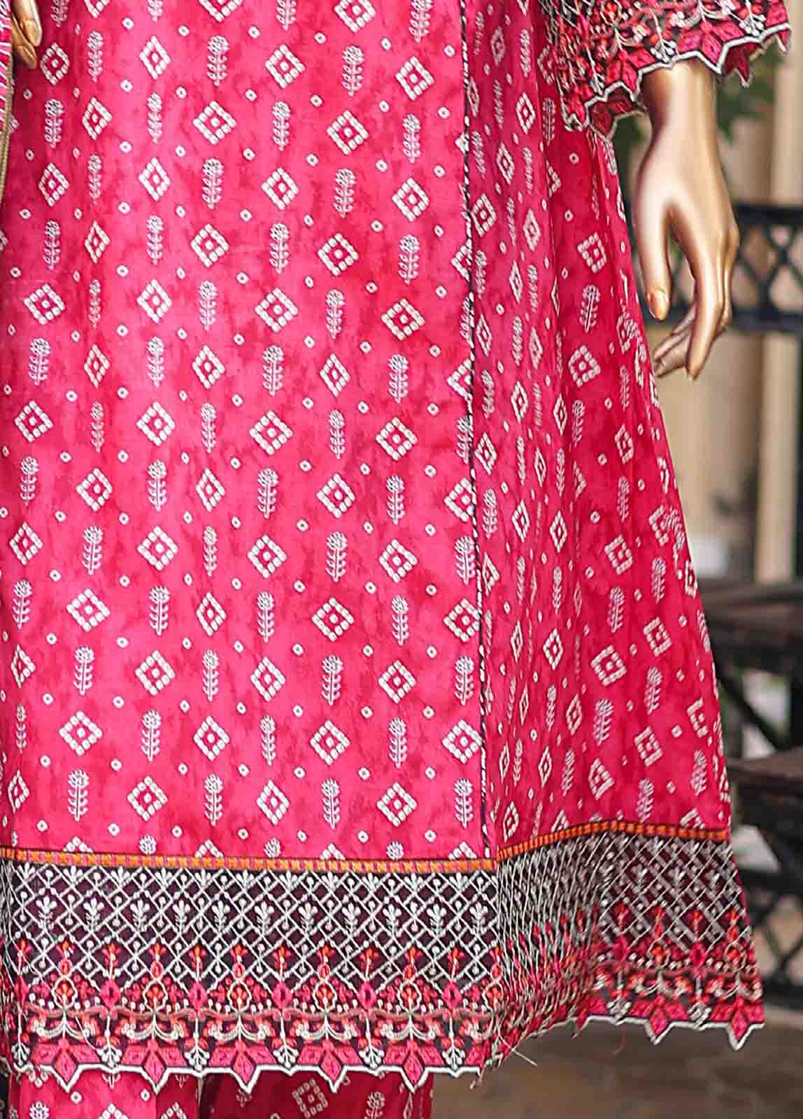 Bin Saeed Fabric - SMLF-FR-0524- 3 Piece Embroidered Stitched Suit