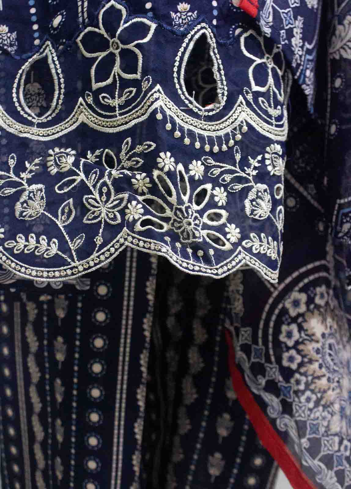 Bin Saeed Fabric - SMLF-FR-0625- 3 Piece Embroidered Stitched Suit