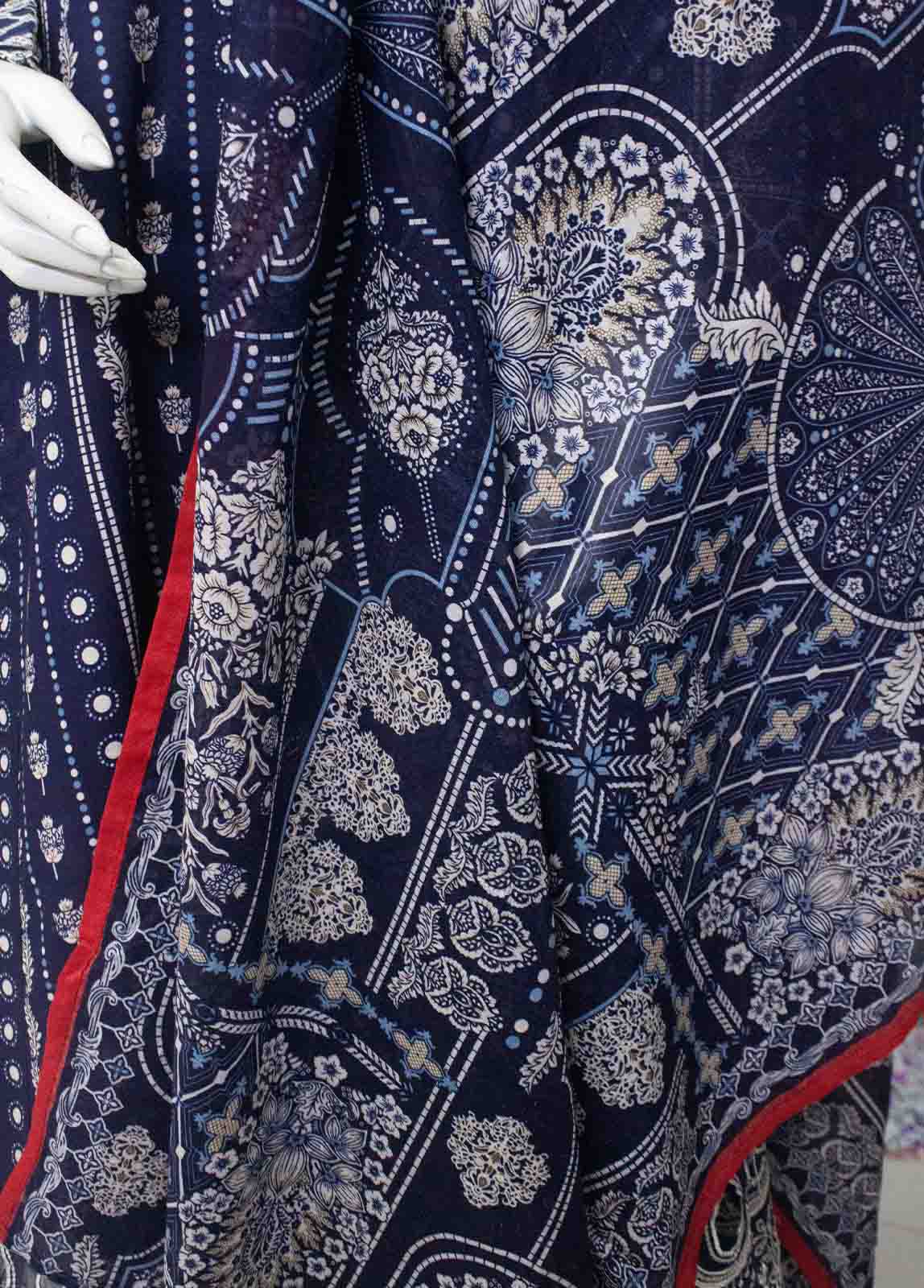 Bin Saeed Fabric - SMLF-FR-0625- 3 Piece Embroidered Stitched Suit