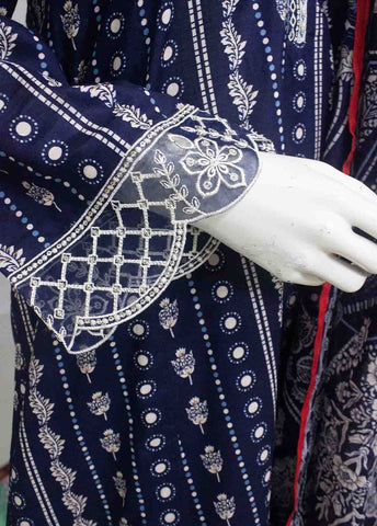 Bin Saeed Fabric - SMLF-FR-0625- 3 Piece Embroidered Stitched Suit