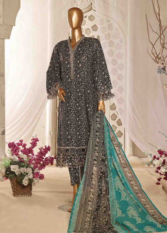 Bin Saeed Fabric - SMLF-FR-0634- 3 Piece Embroidered Stitched Suit