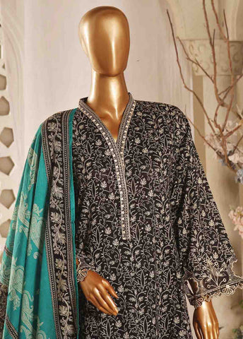 Bin Saeed Fabric - SMLF-FR-0634- 3 Piece Embroidered Stitched Suit