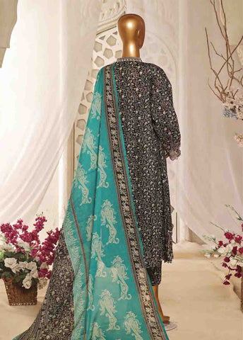 Bin Saeed Fabric - SMLF-FR-0634- 3 Piece Embroidered Stitched Suit
