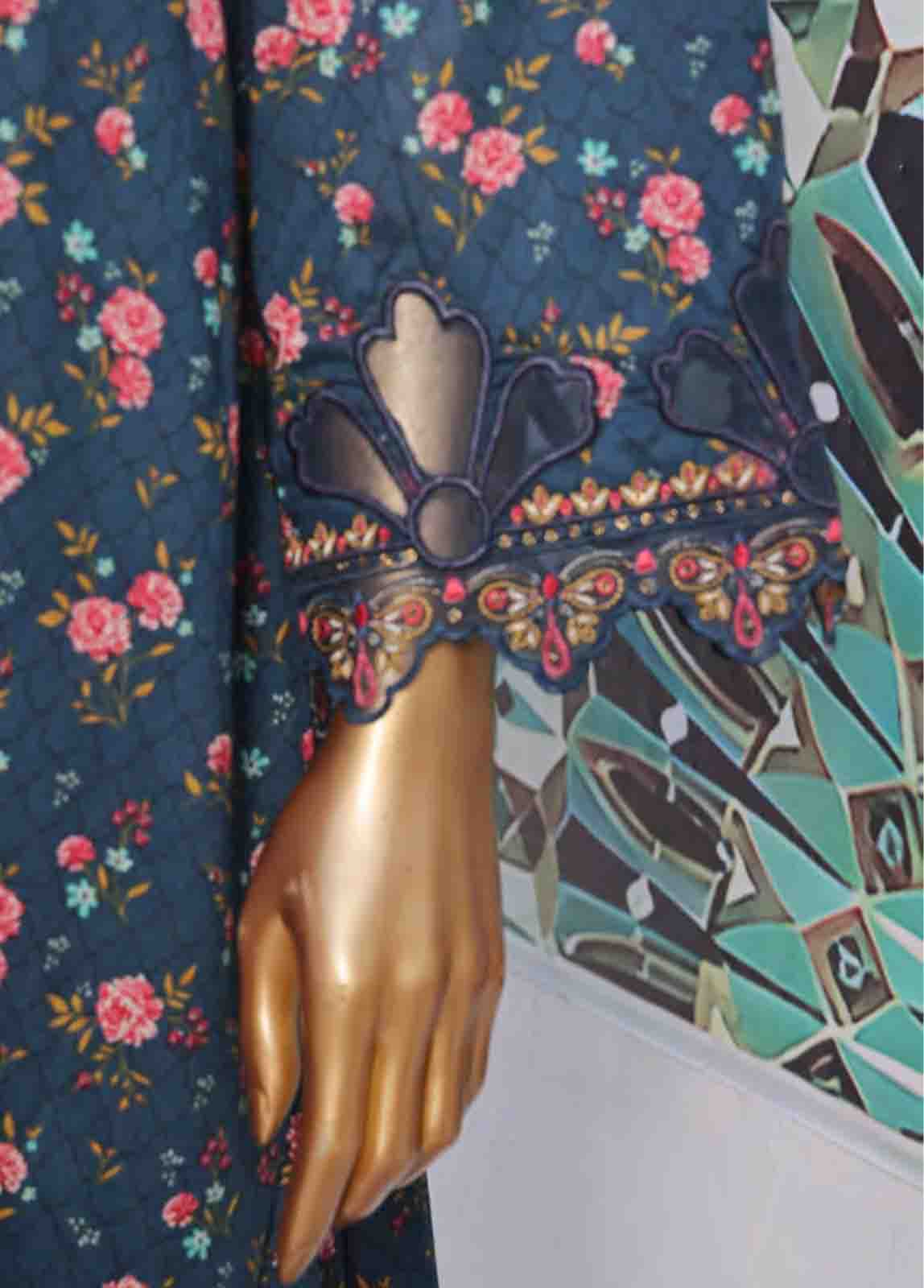 Bin Saeed Fabric - SMLF-FR-0642- 3 Piece Embroidered Stitched Suit