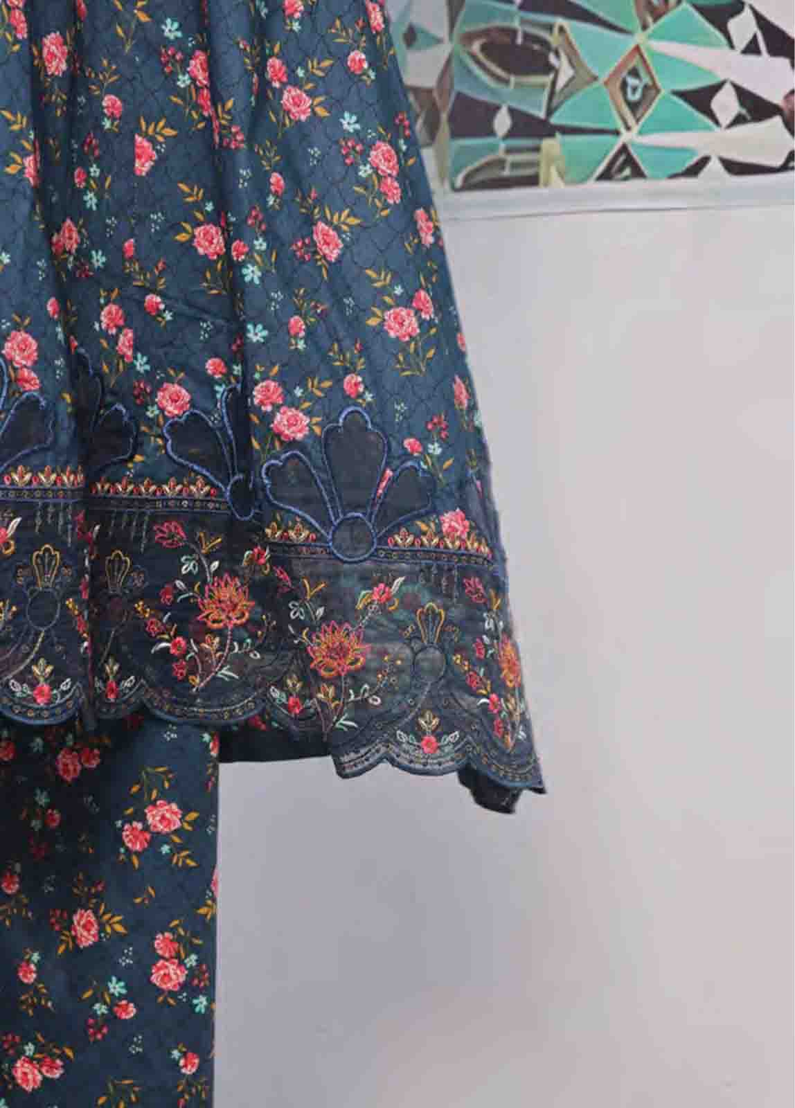 Bin Saeed Fabric - SMLF-FR-0642- 3 Piece Embroidered Stitched Suit